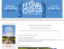 Tablet Screenshot of festivaldufilm-stpaul.fr